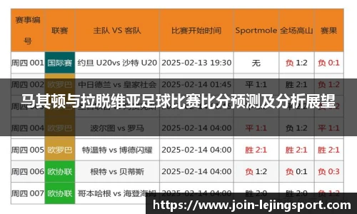 马其顿与拉脱维亚足球比赛比分预测及分析展望